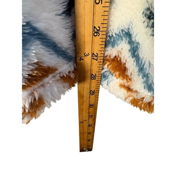 Eddie Bauer Womens Midweight Plush Quarter Zip Fleece Pullover, Vanilla Aztec, M - Picture 5 of 9